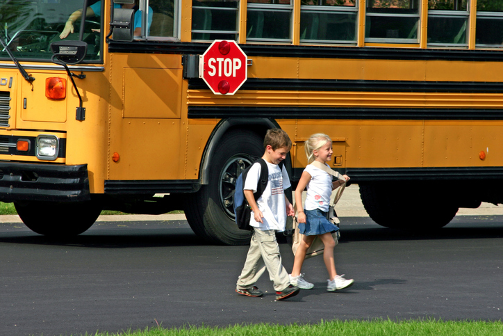 school bus safety when loading and unloading children
